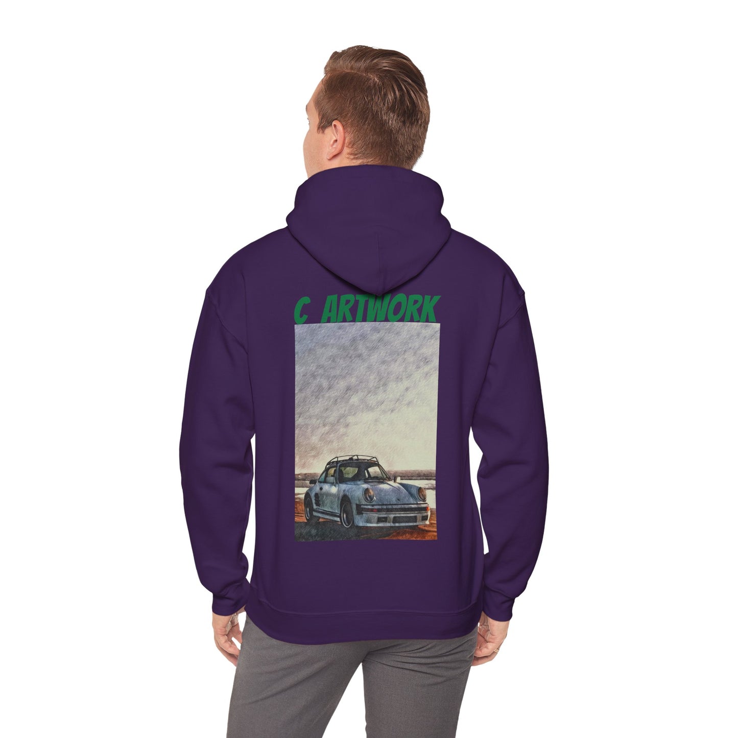 Unisex Heavy Blend™ Hoodie Porsche on the Beach