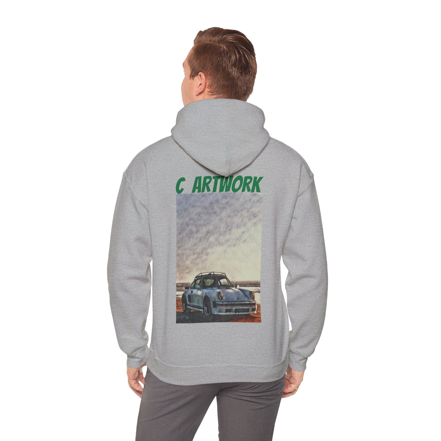 Unisex Heavy Blend™ Hoodie Porsche on the Beach