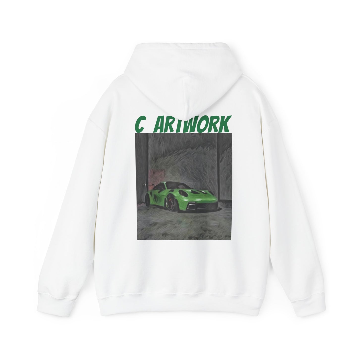 Unisex Heavy Blend™ Hoodie Green Porsche