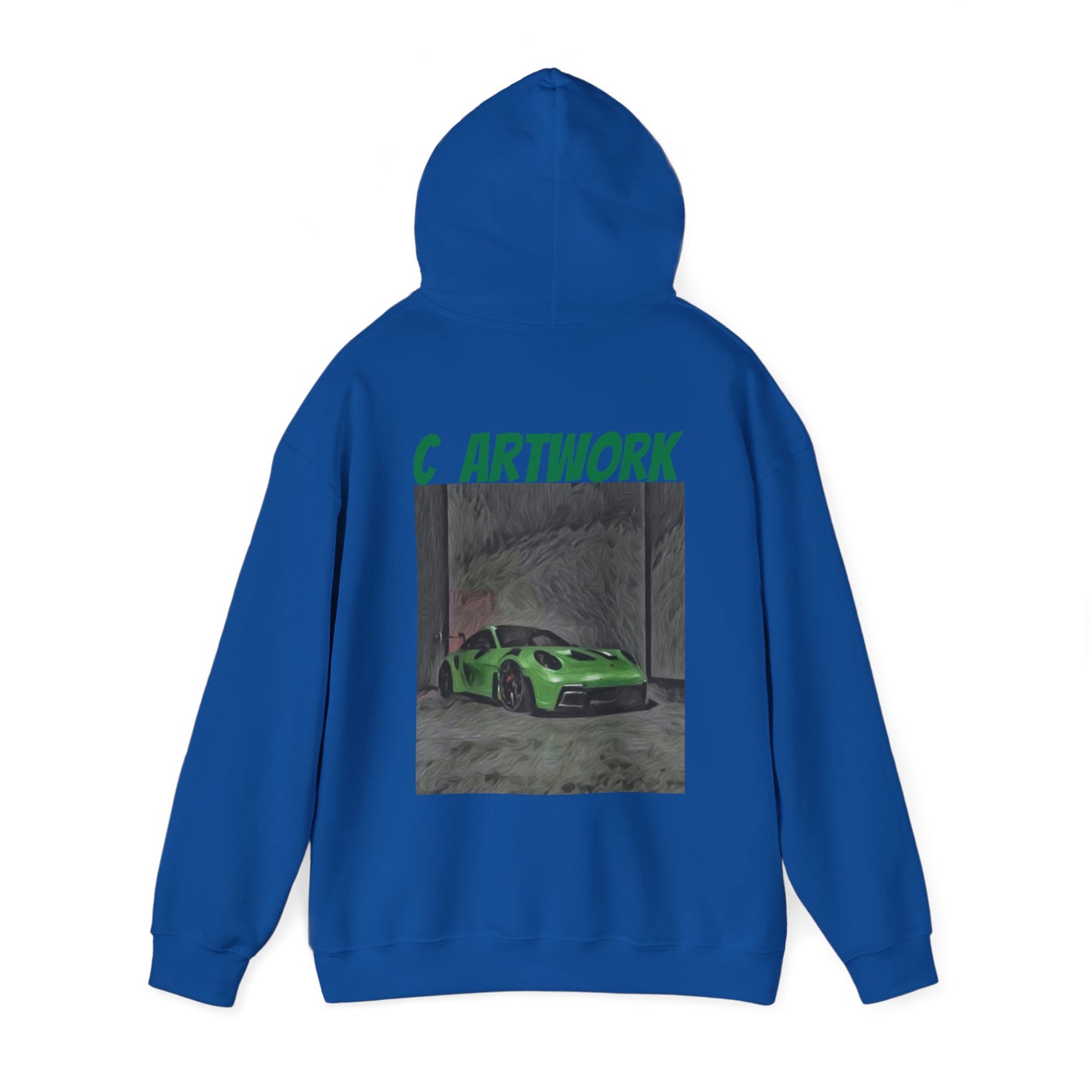 Unisex Heavy Blend™ Hoodie Green Porsche