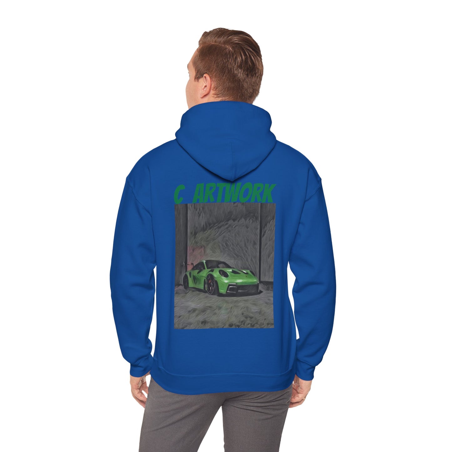 Unisex Heavy Blend™ Hoodie Green Porsche