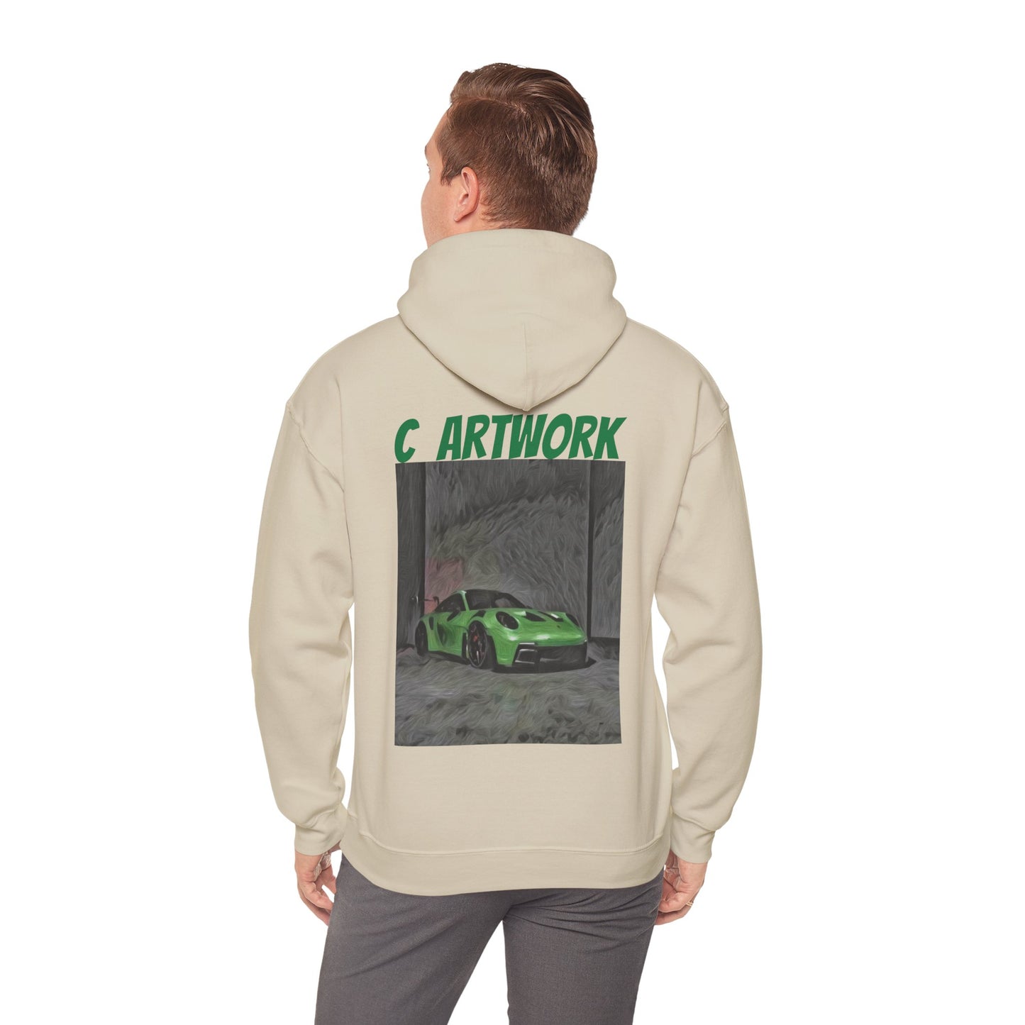 Unisex Heavy Blend™ Hoodie Green Porsche