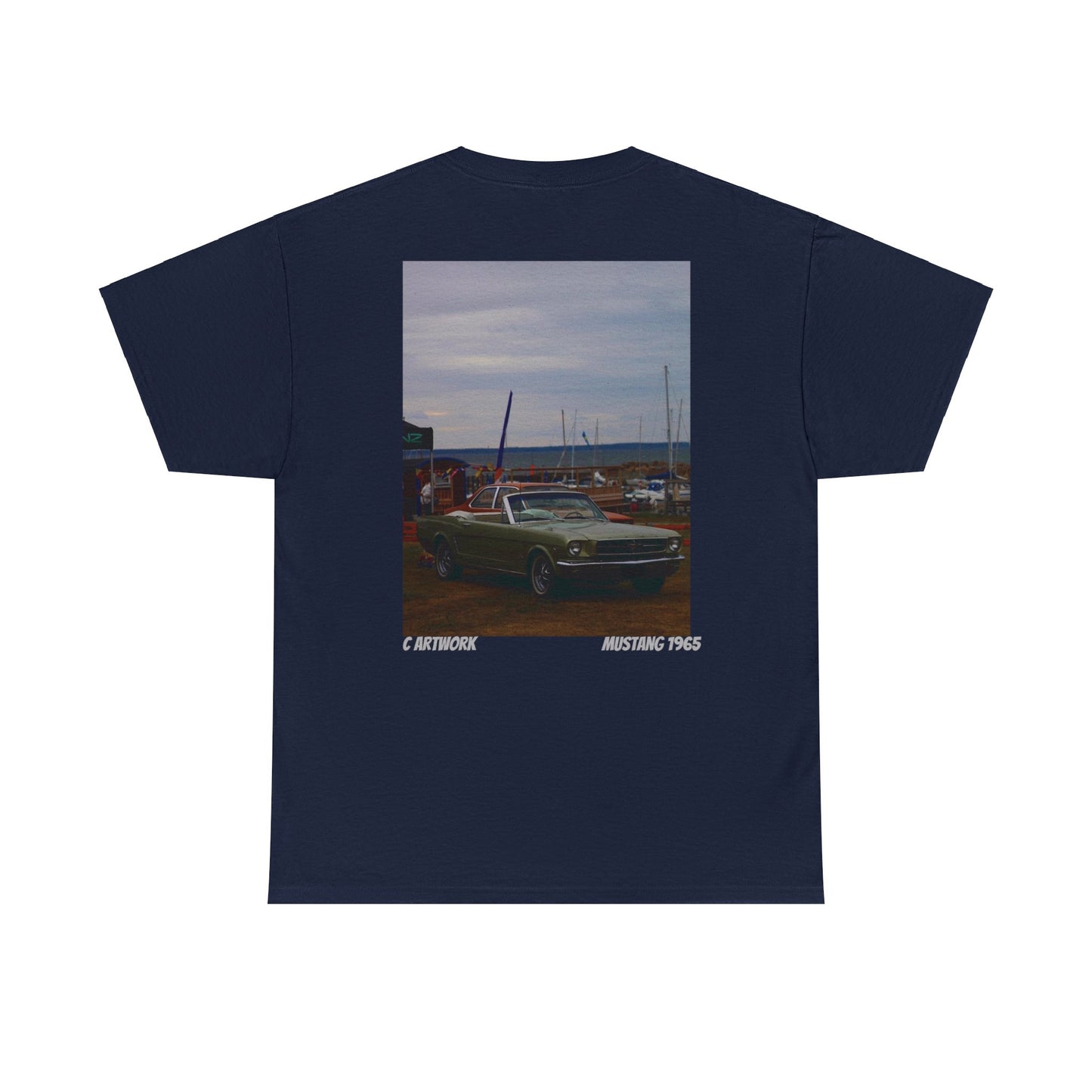 Unisex Heavy Cotton Tee - Ford Mustang 1965