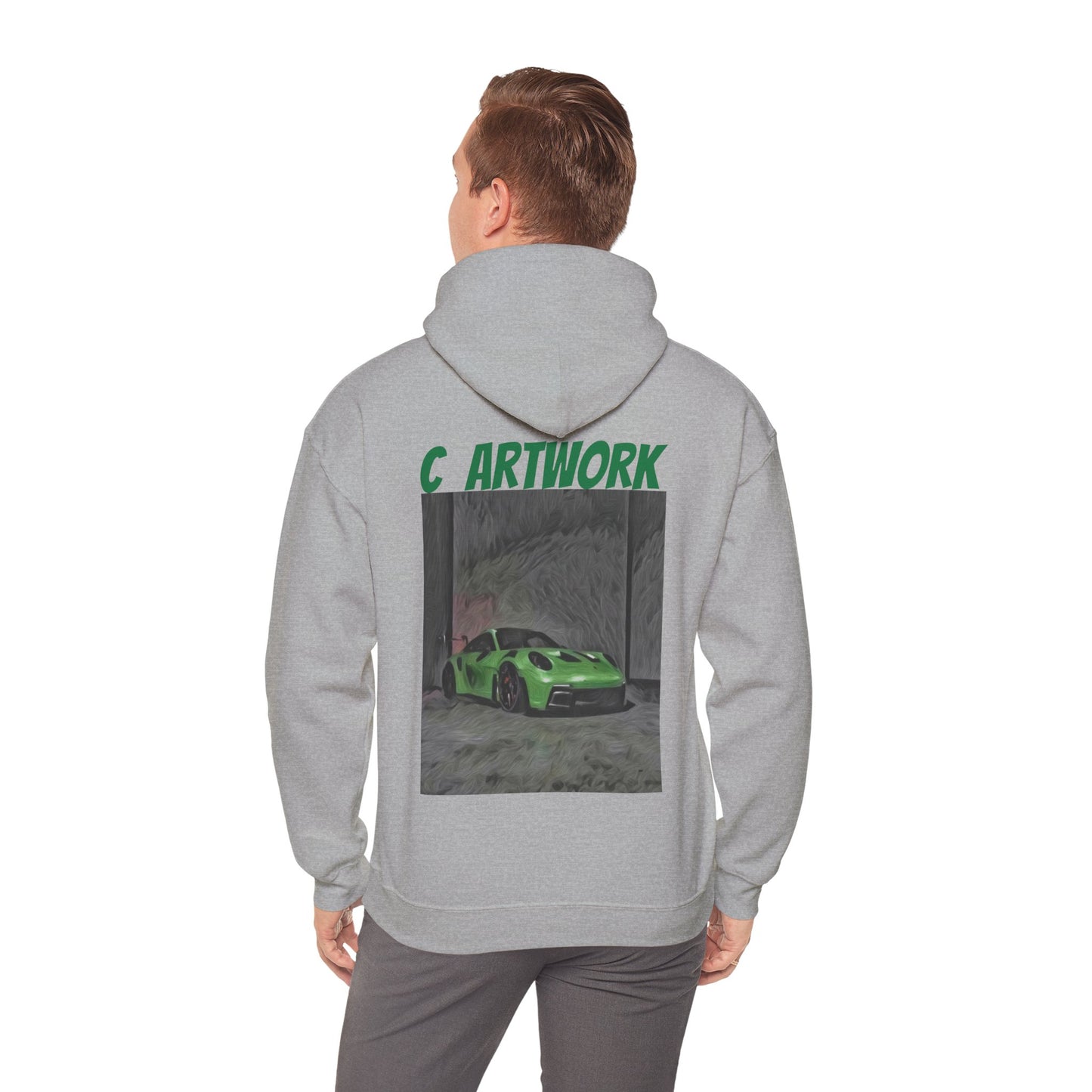 Unisex Heavy Blend™ Hoodie Green Porsche