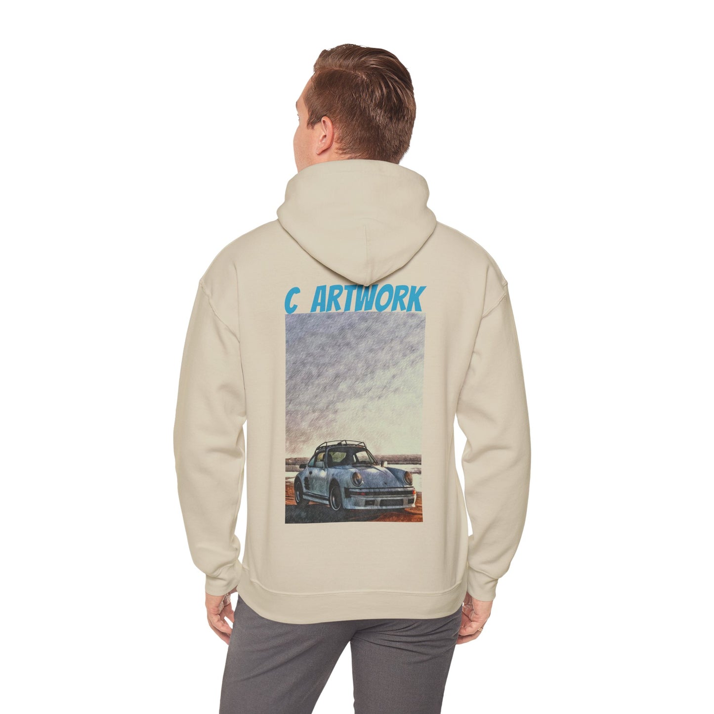 Unisex Heavy Blend™ Hoodie Porsche on the Beach