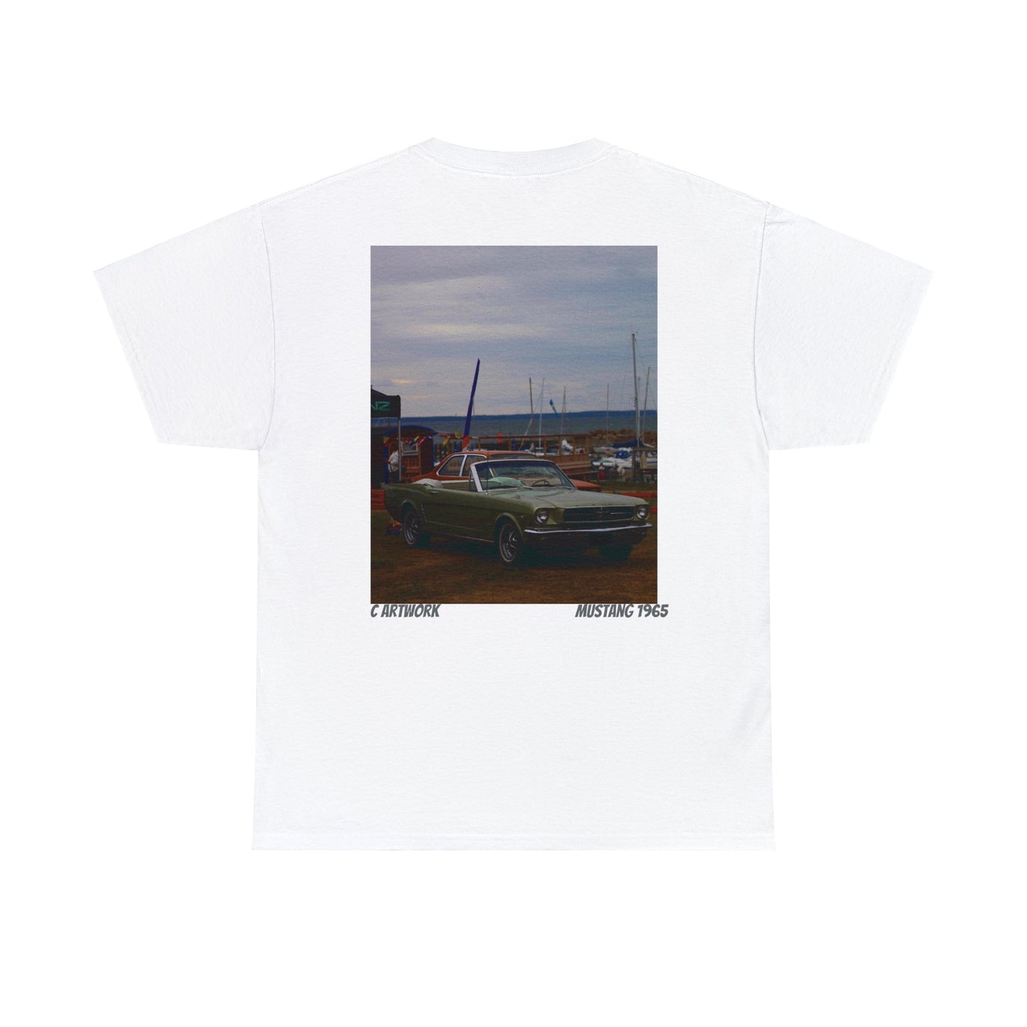 Unisex Heavy Cotton Tee - Ford Mustang 1965